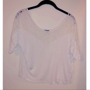 Express White Lace Blouse Small